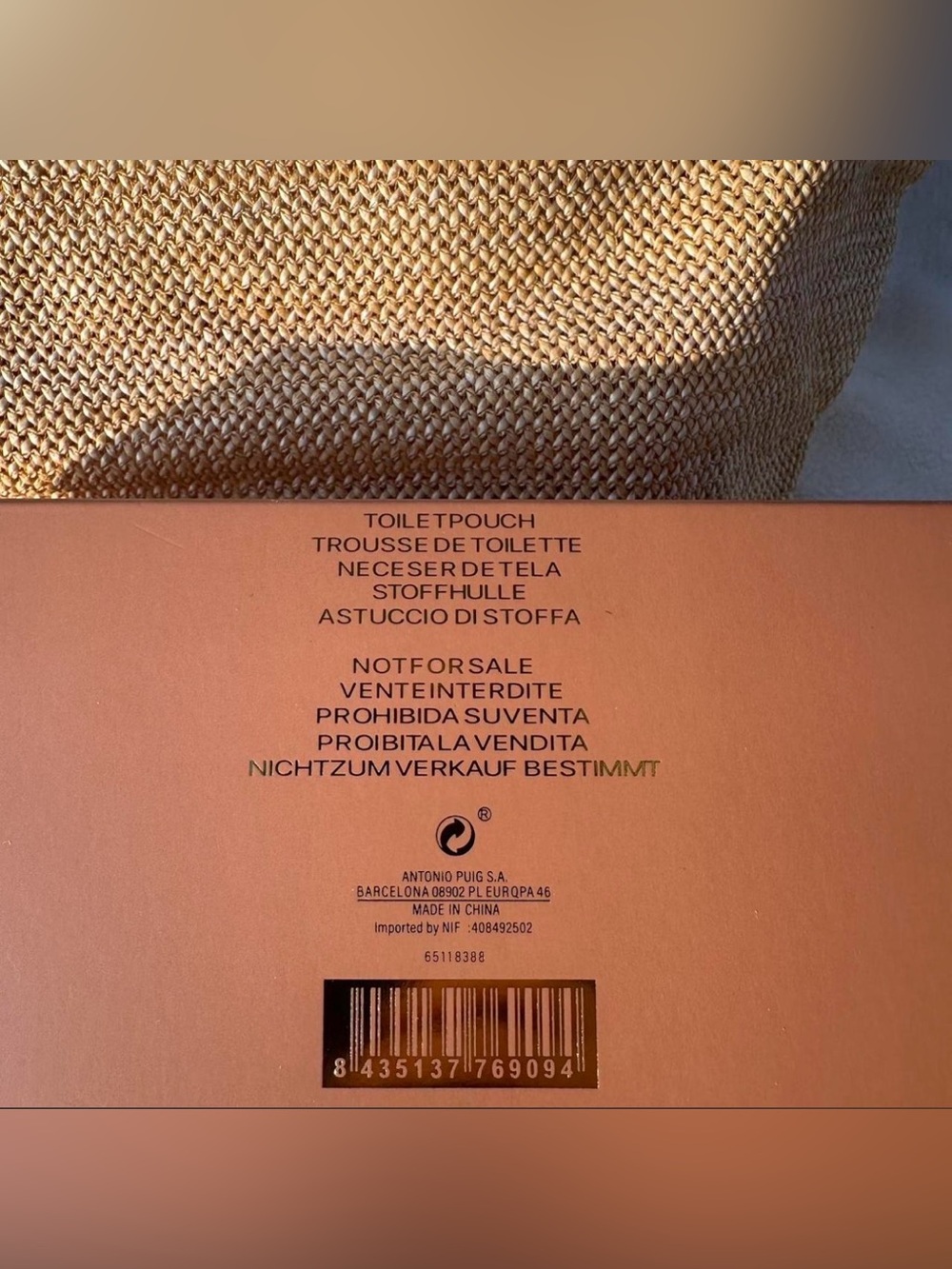 Prada Milano✨🤎💛 GWP Yellow Woven Logo Tote - Picture 4 of 8